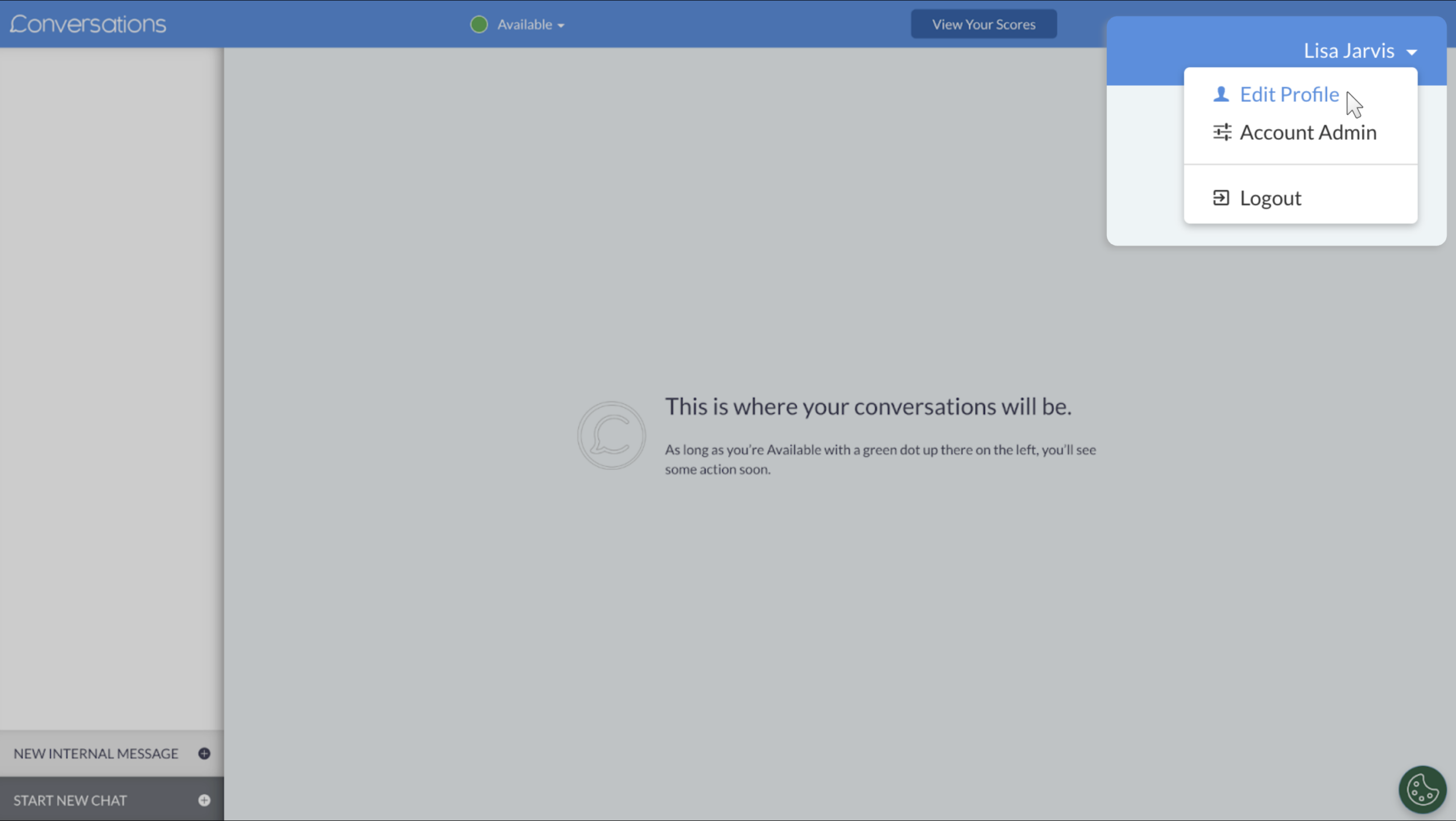 admin settings of conversations