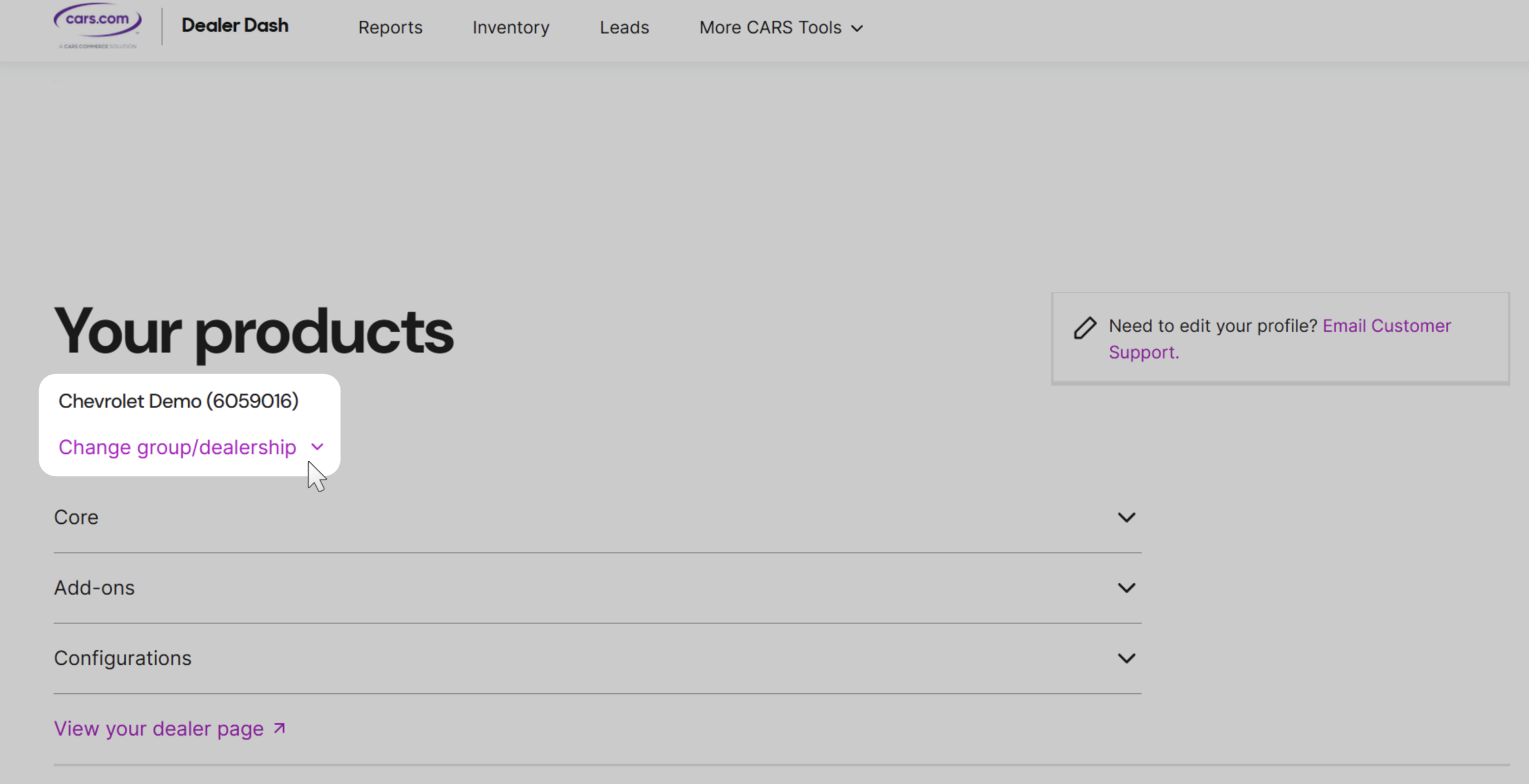edit batch taglines-Select your dealership