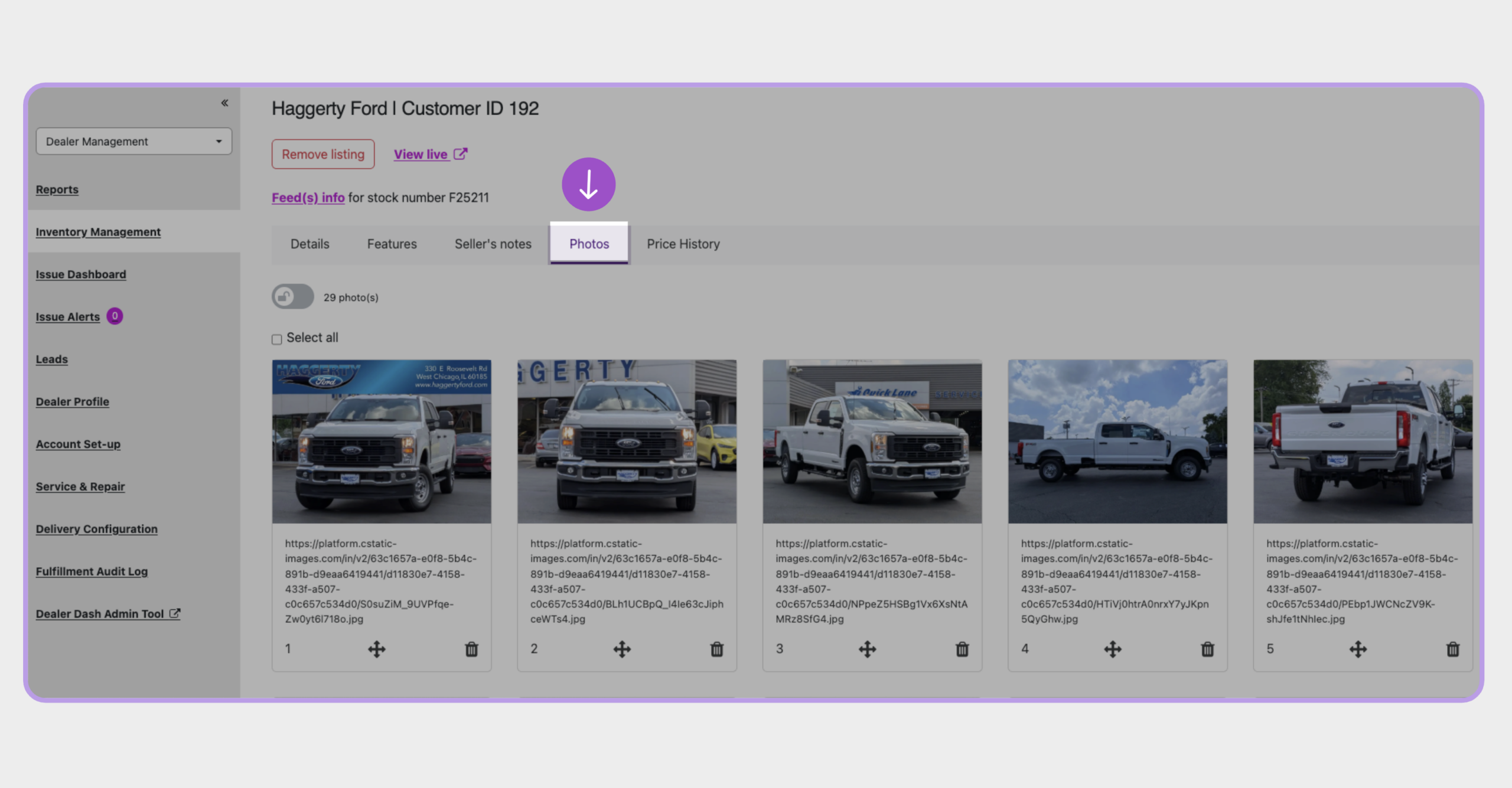 Inventory photos-Use the correct aspect ratios