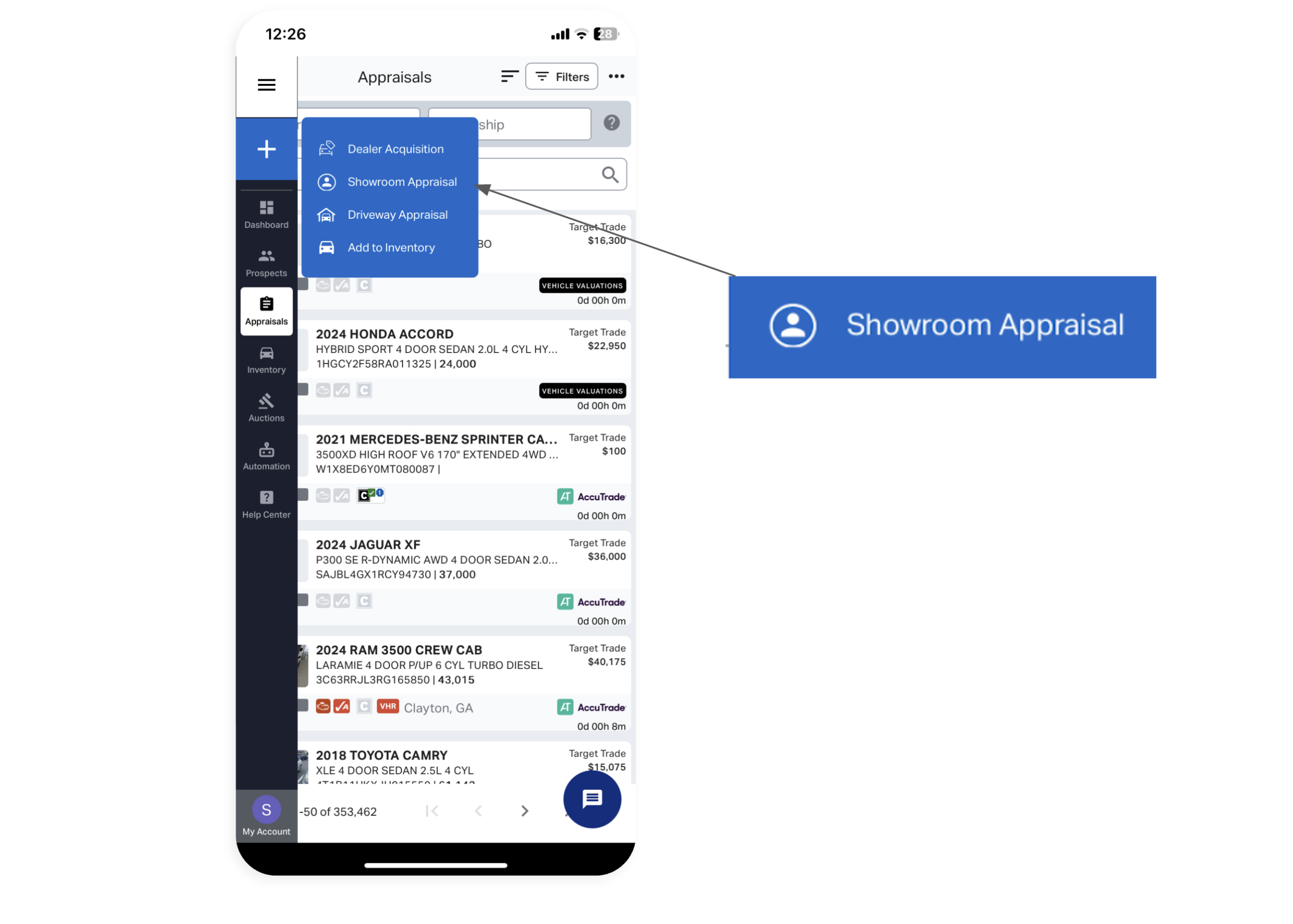Showroom Appraisal