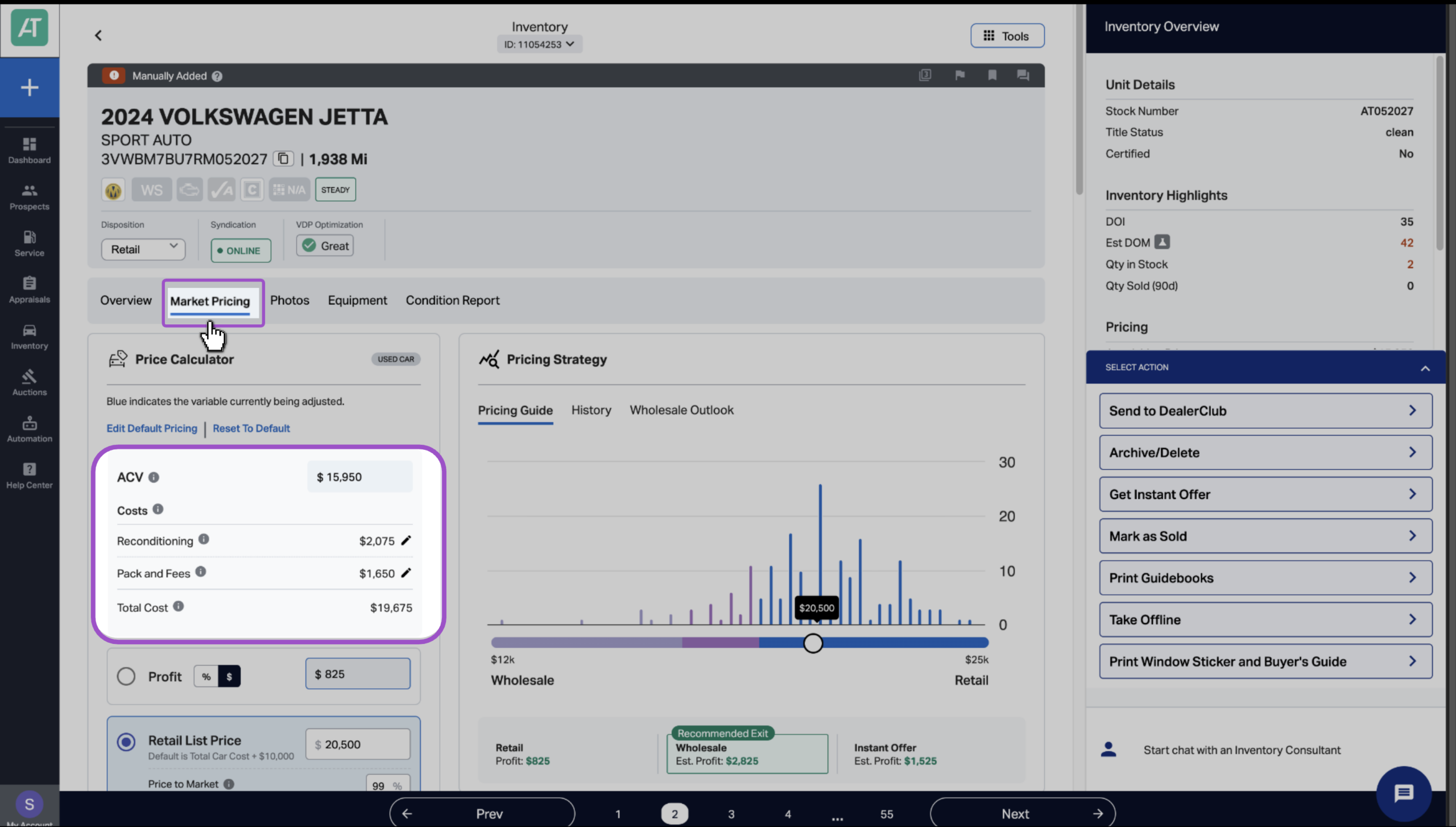 Review costs and pricing