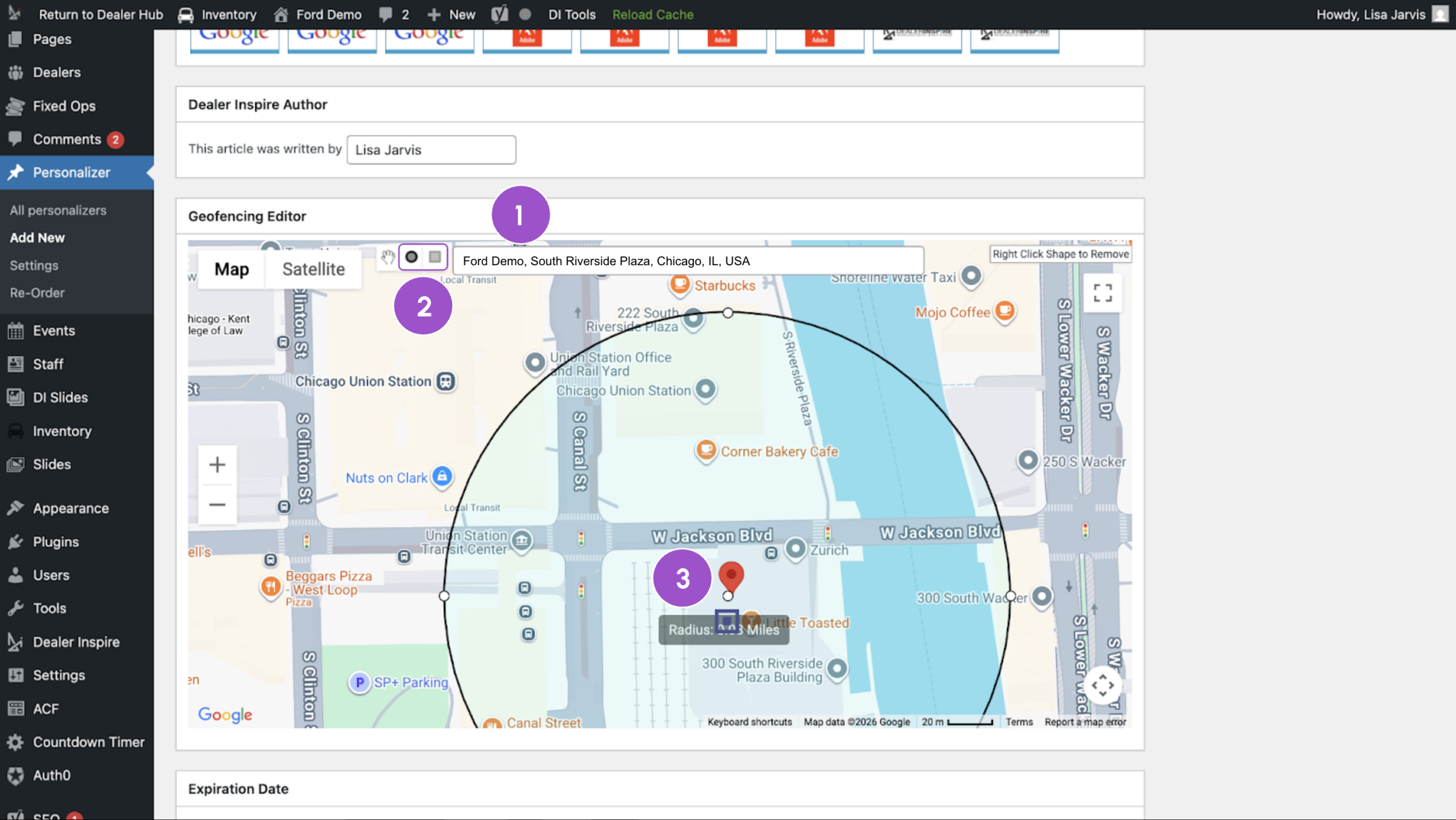 Setting your geofence perimeter