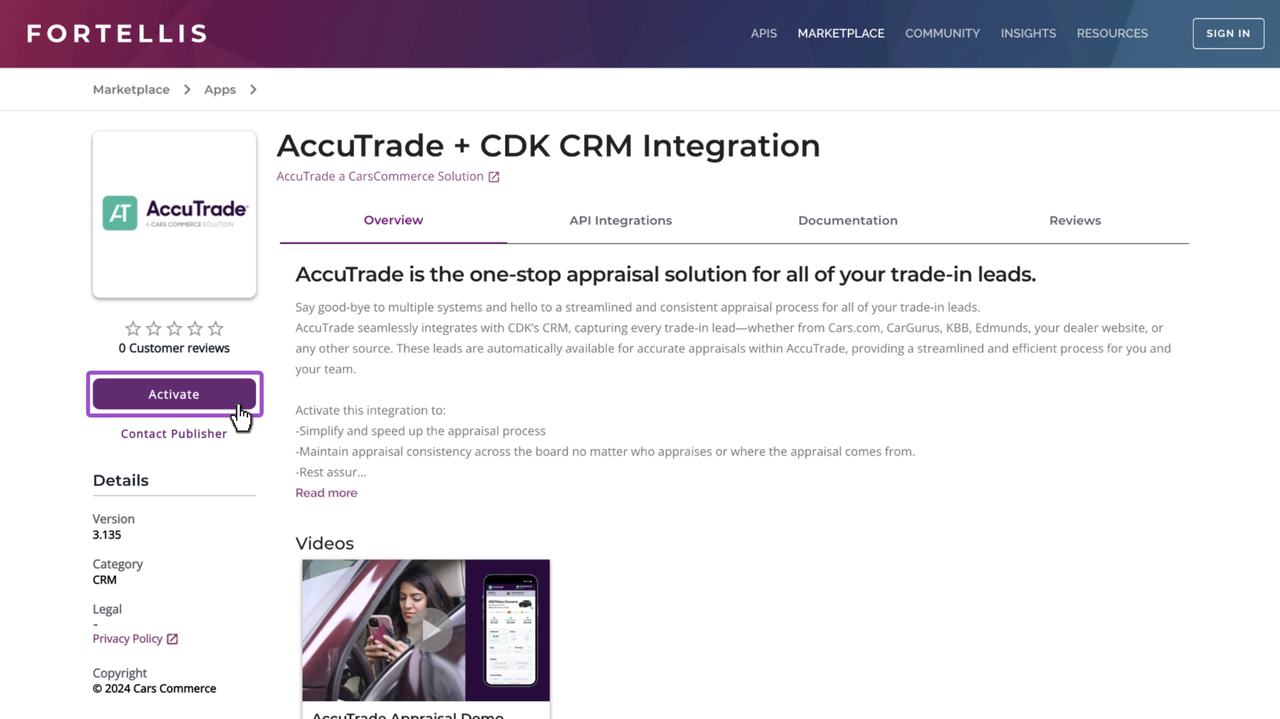 activate the AccuTrade + CDK CRM Integration