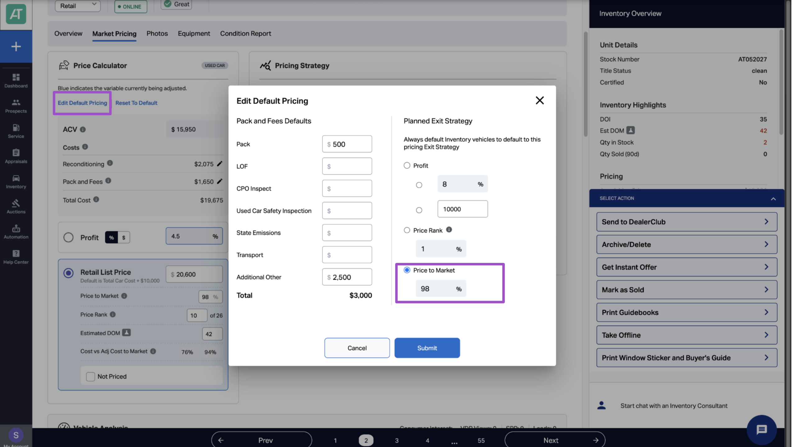 leverage price to market Set your default pricing strategy
