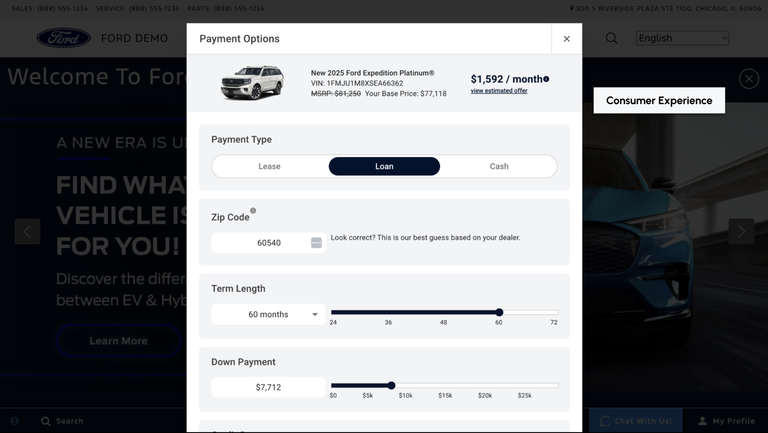 conversation Show Payment Options