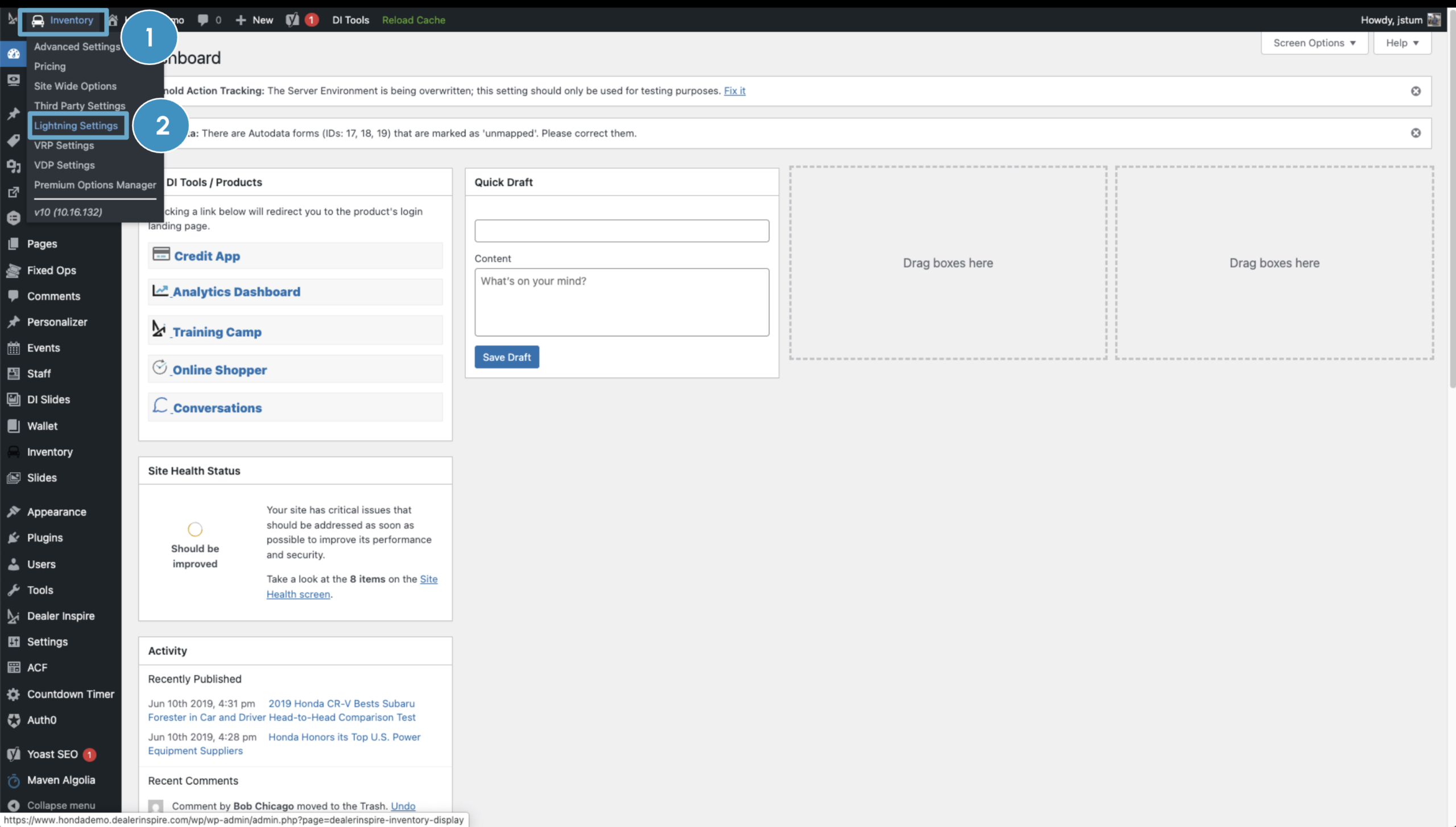 adding banners Navigate to the VRP Lightning Settings