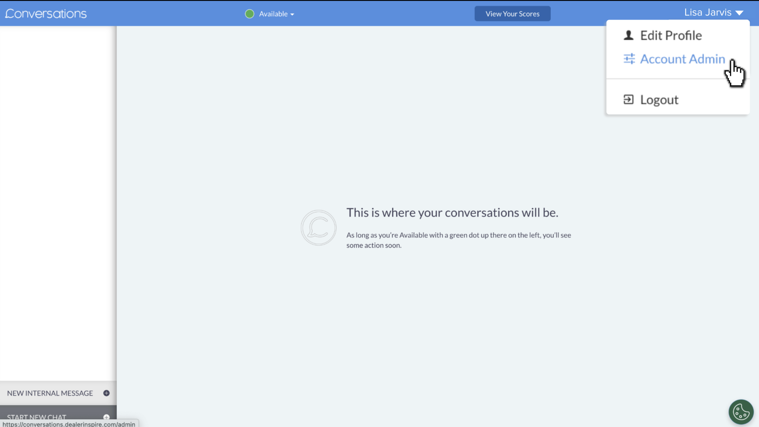 conversations Access admin settings