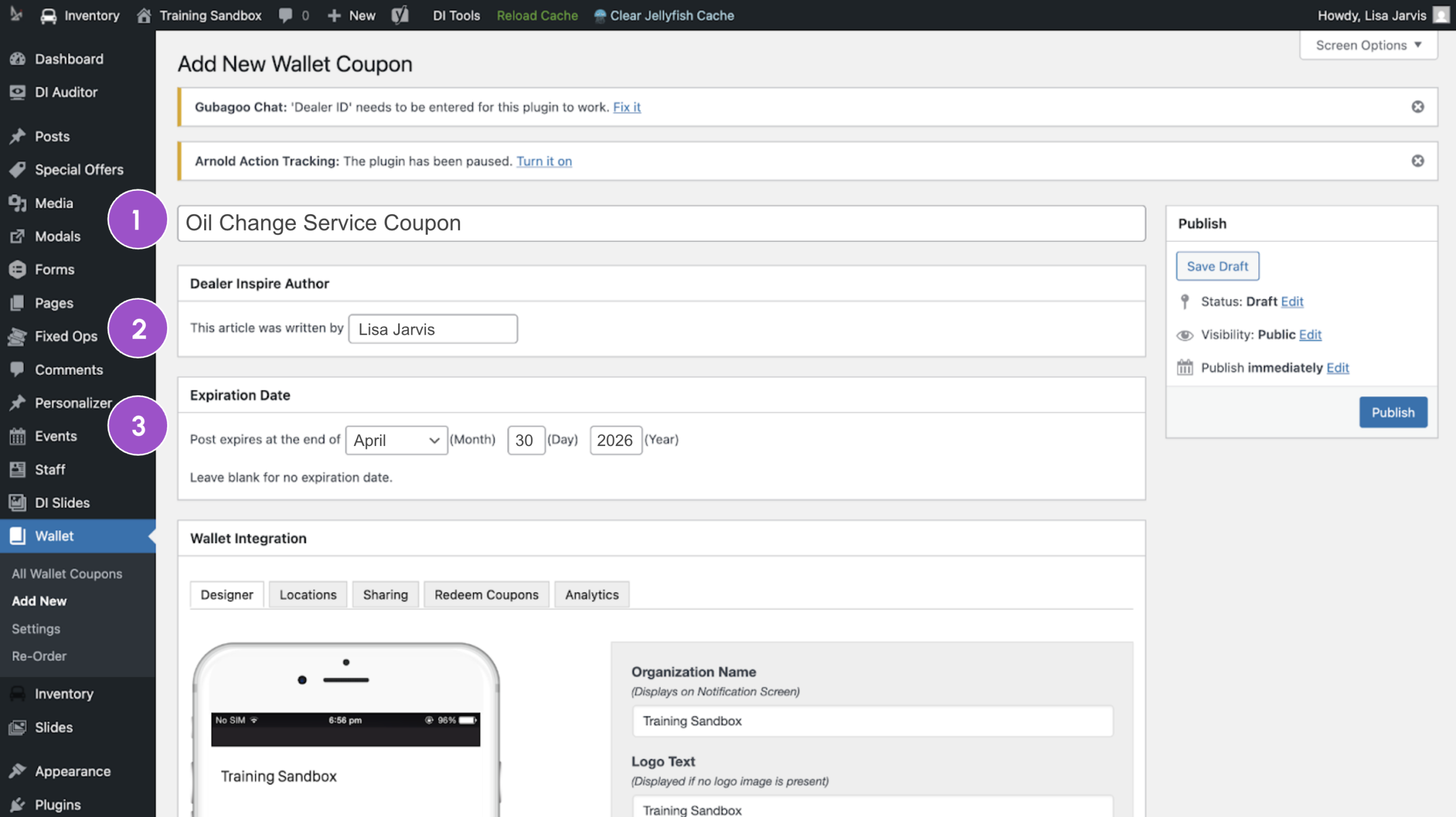 Building your coupon