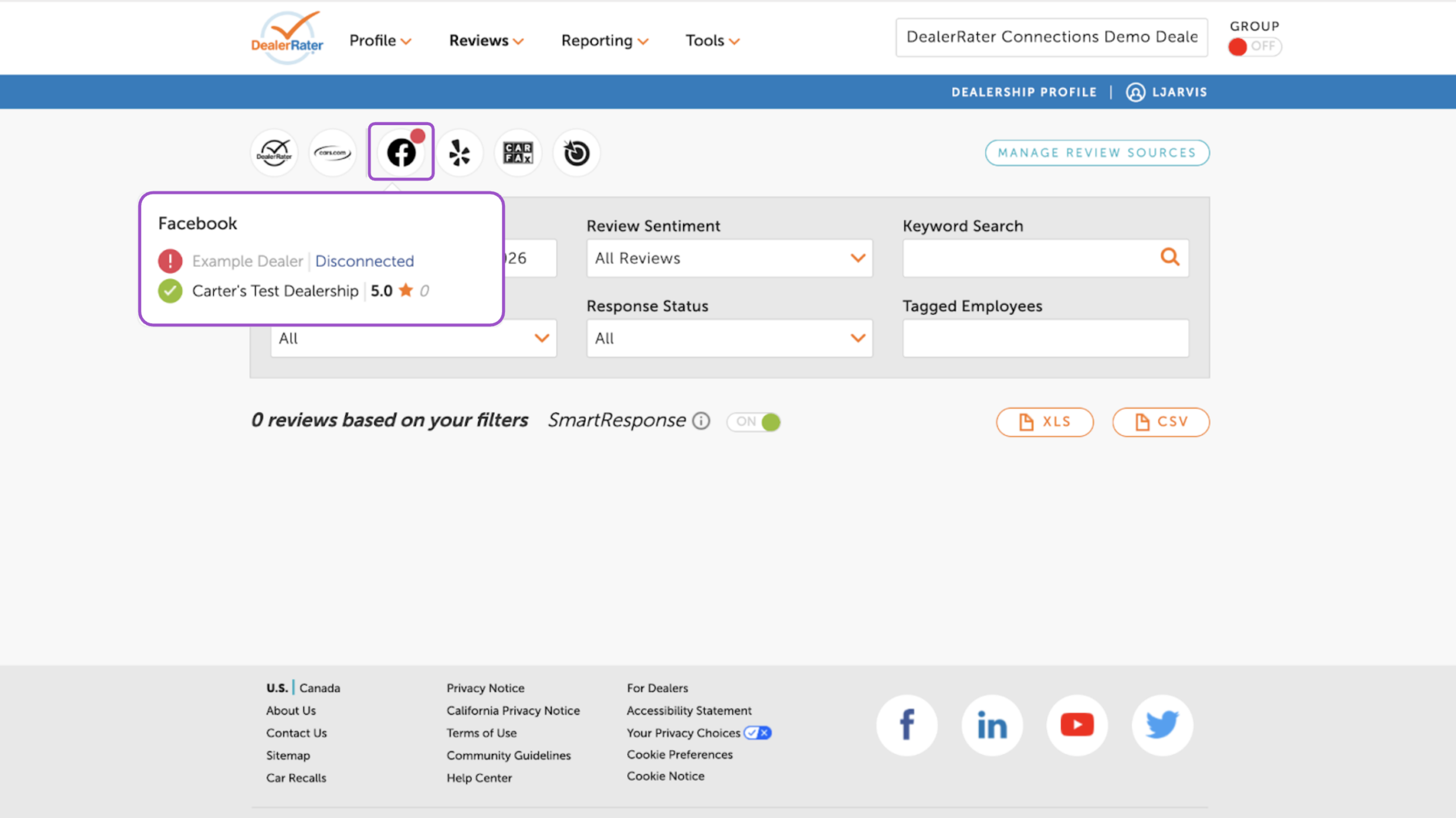 Social platforms for reviews