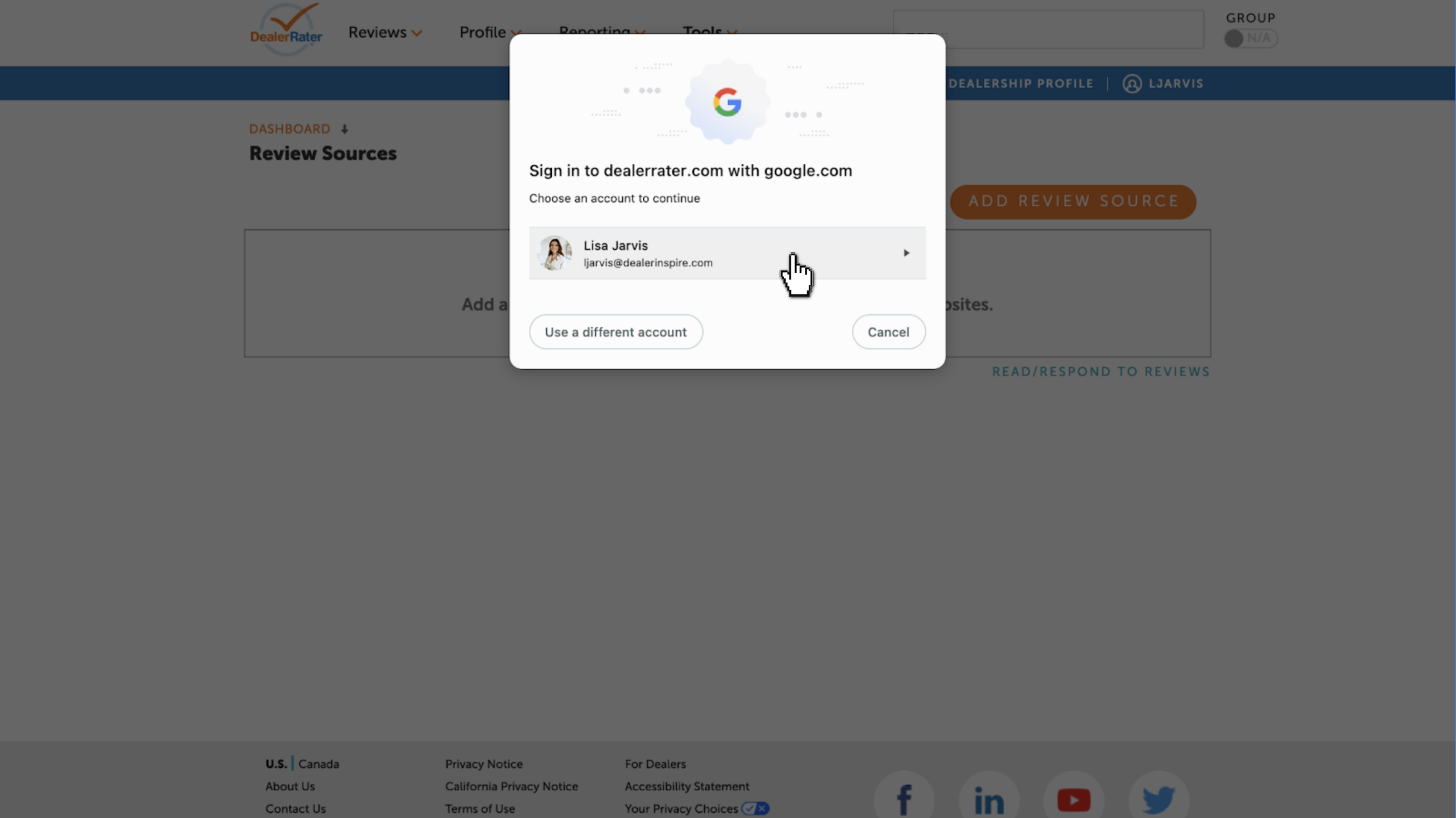 Google authentication