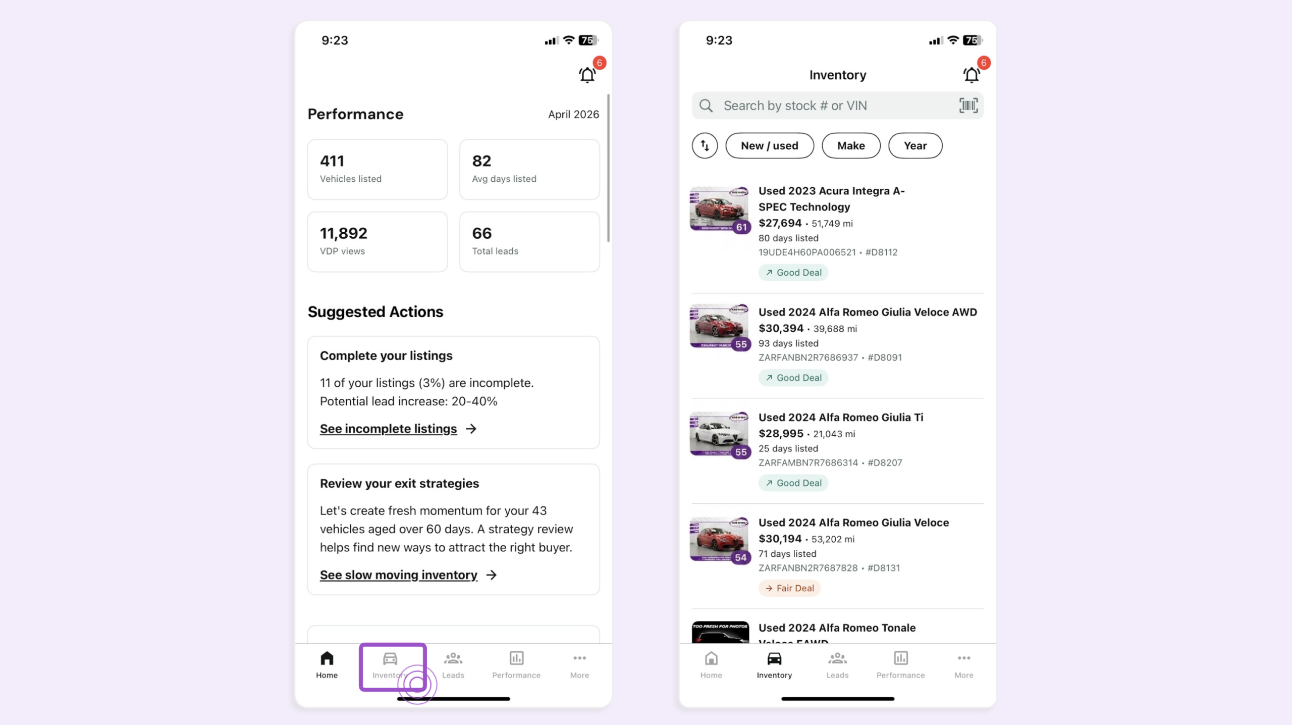 Dealer app