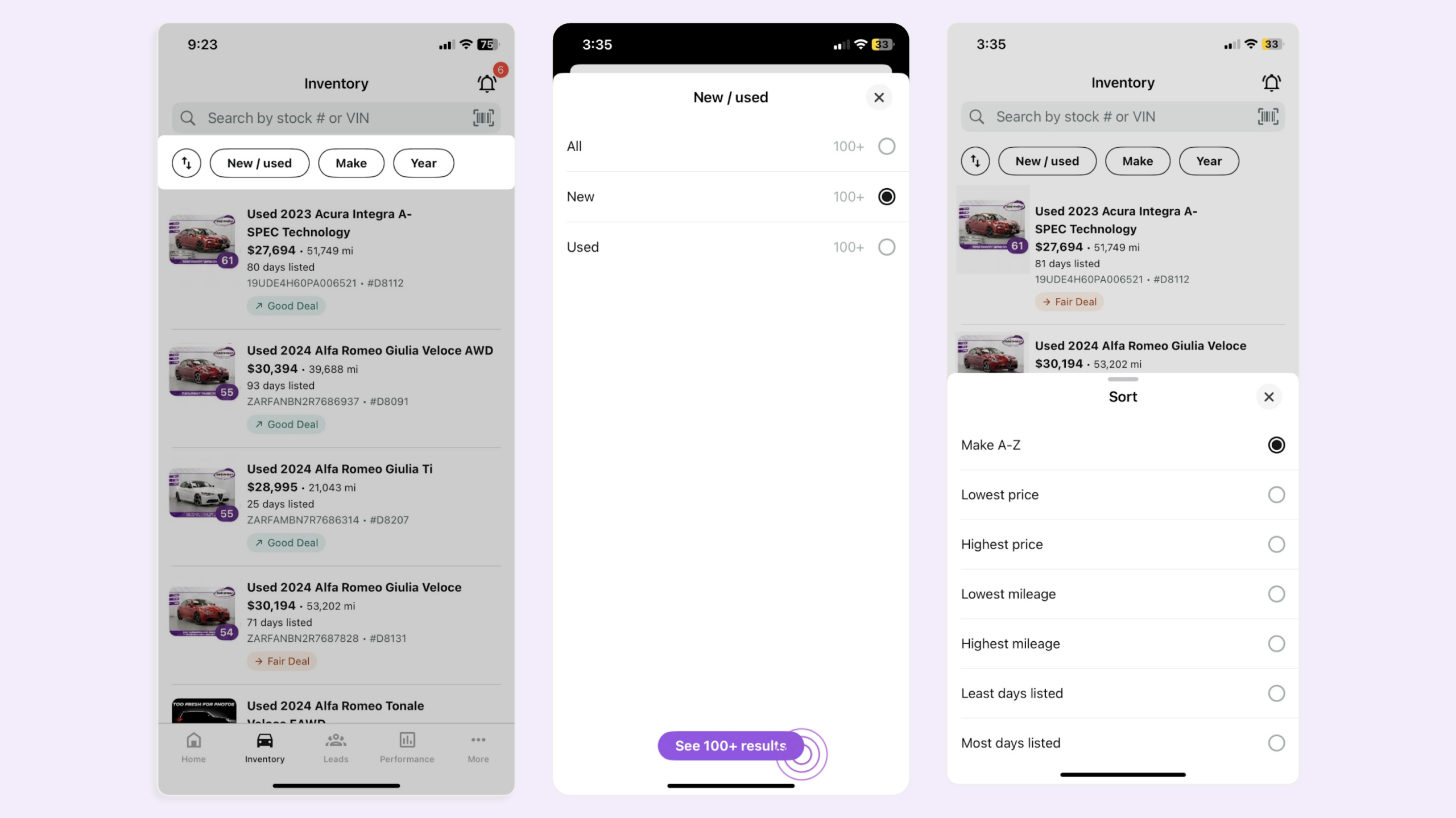 Dealer app
