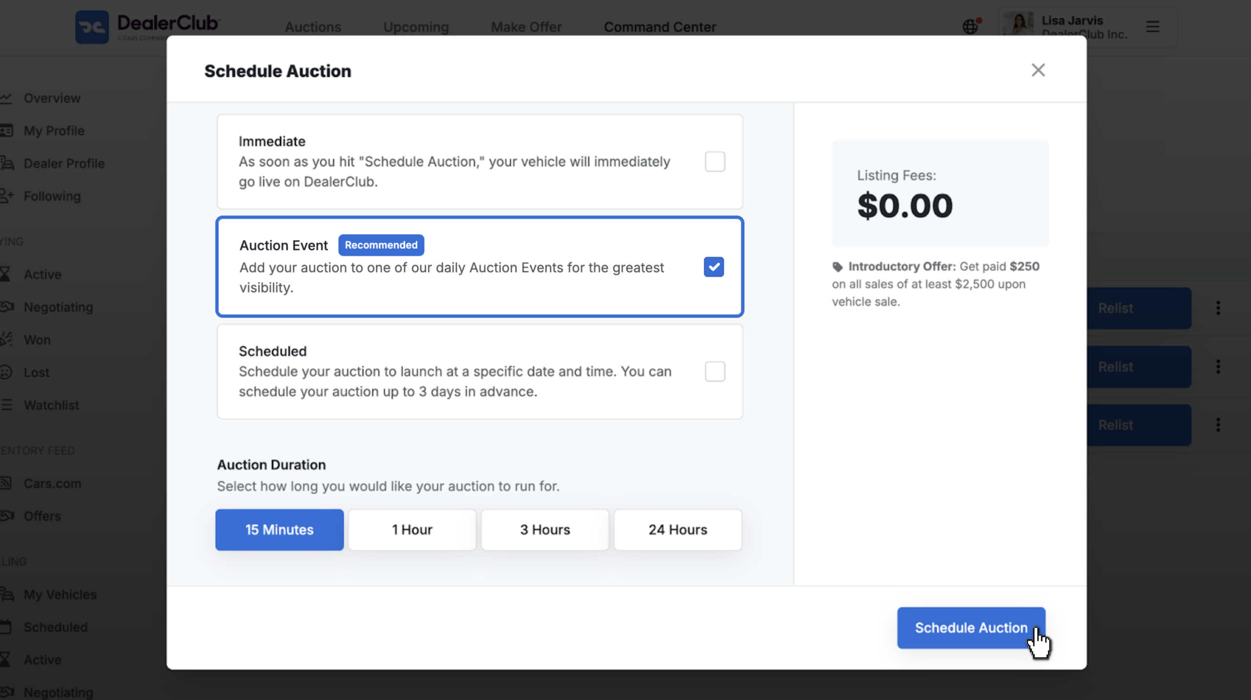 auction type