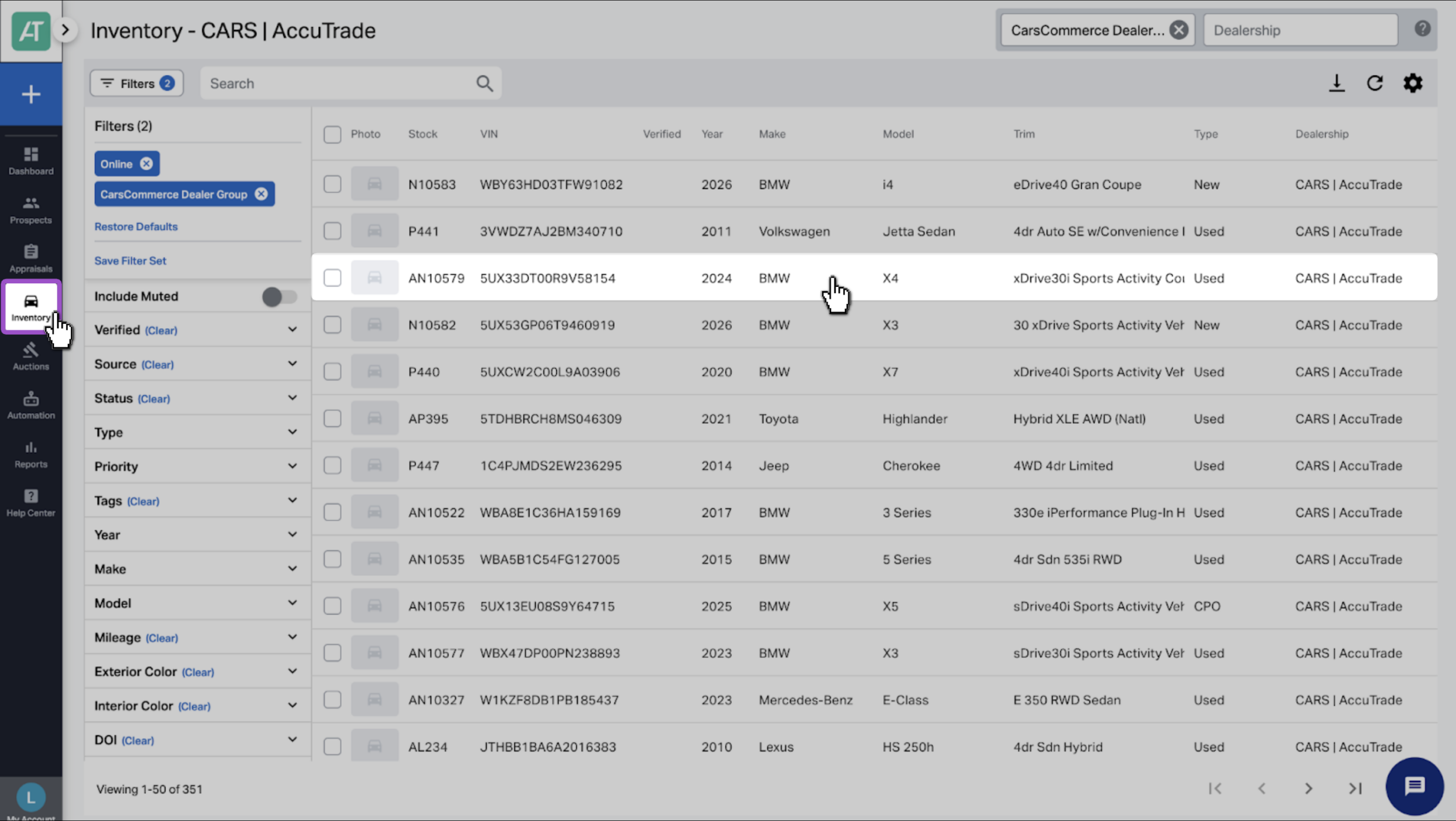 AccuTrade Inventory