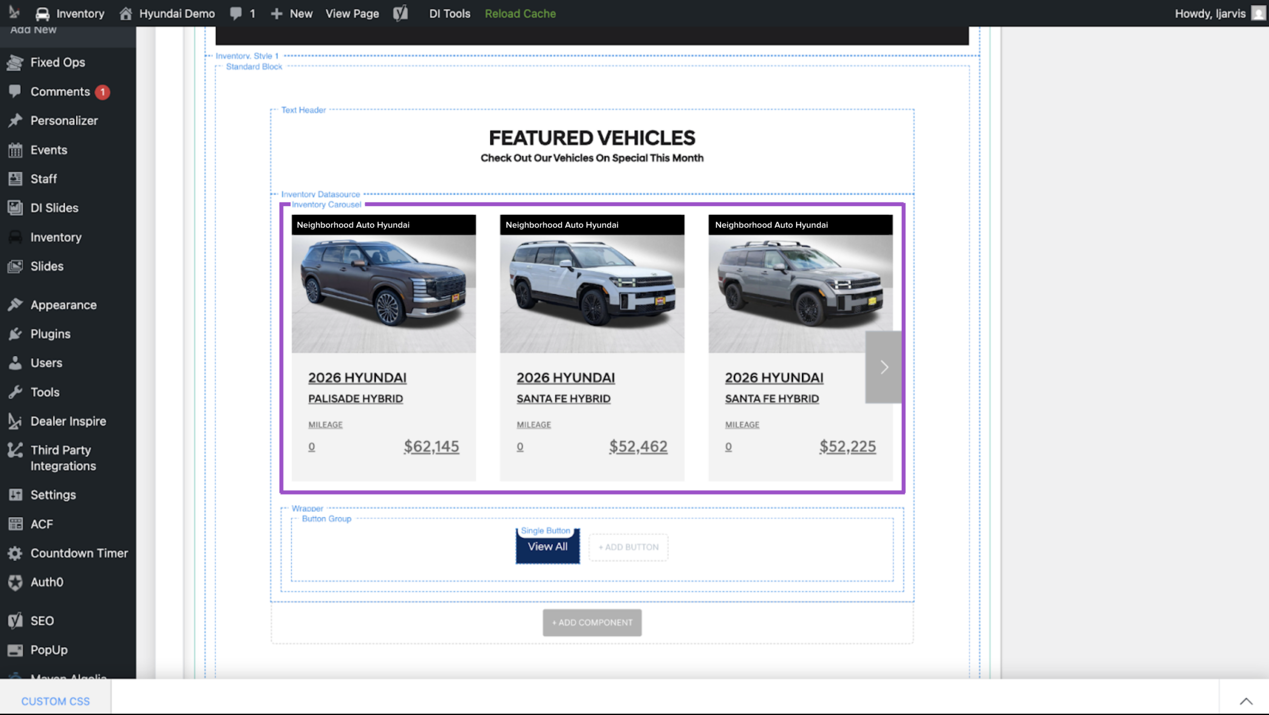 Inventory carousel