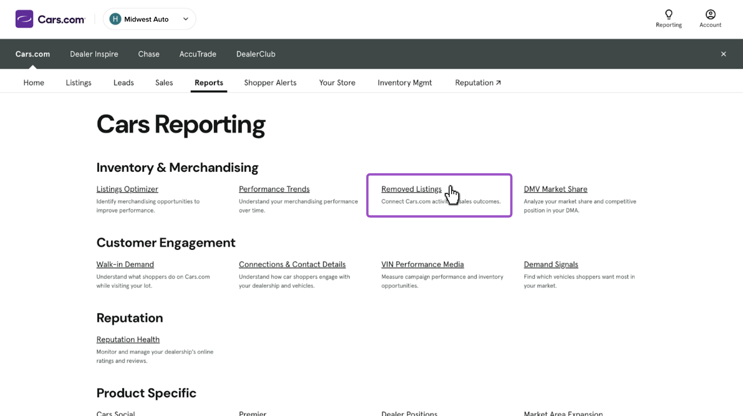 Click Removed Listings